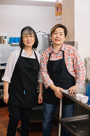 Maria Fong & Anna Ma (our 2 main waitresses)